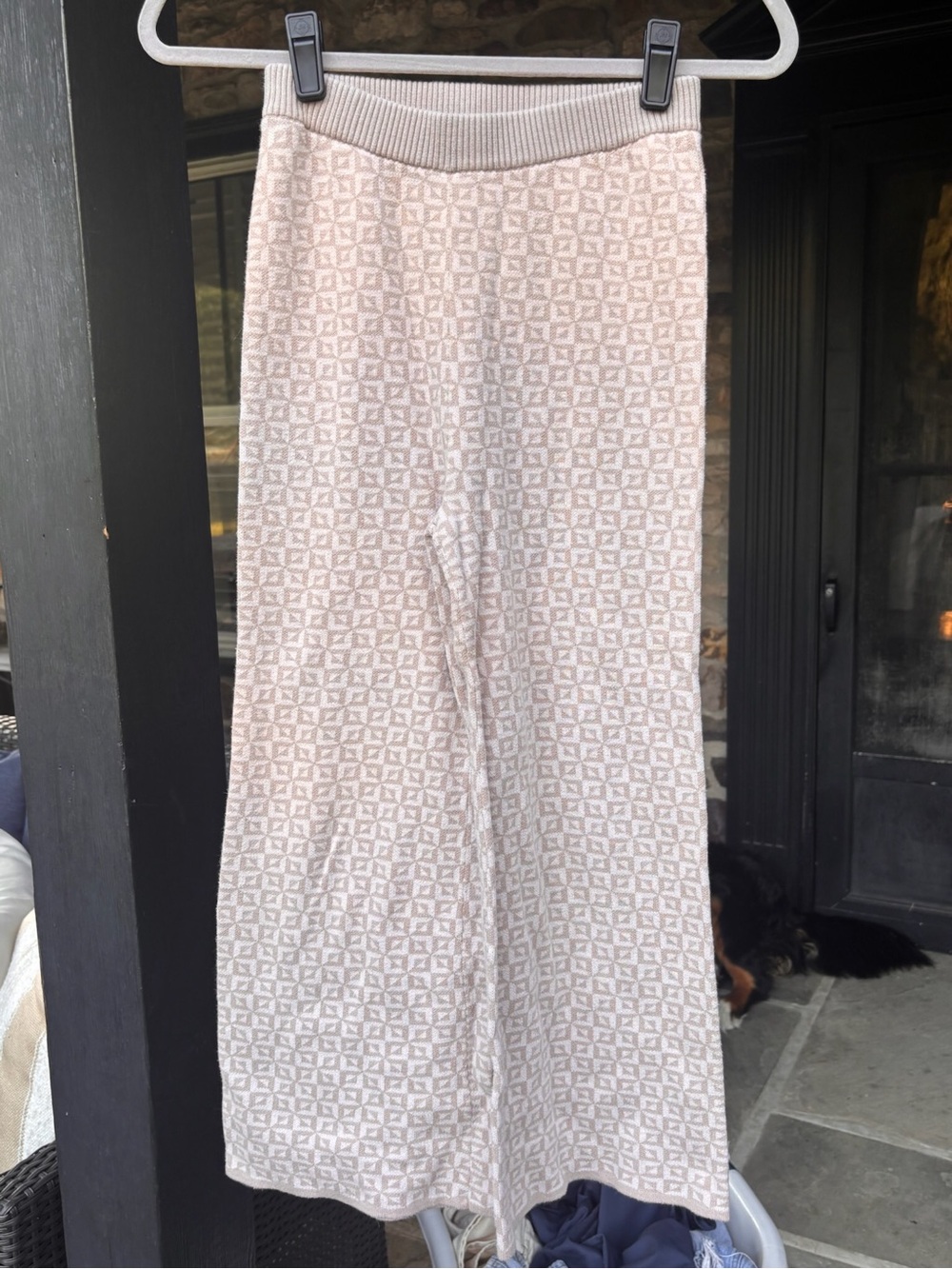 Rhythm Blush Geometric Knit Sweater